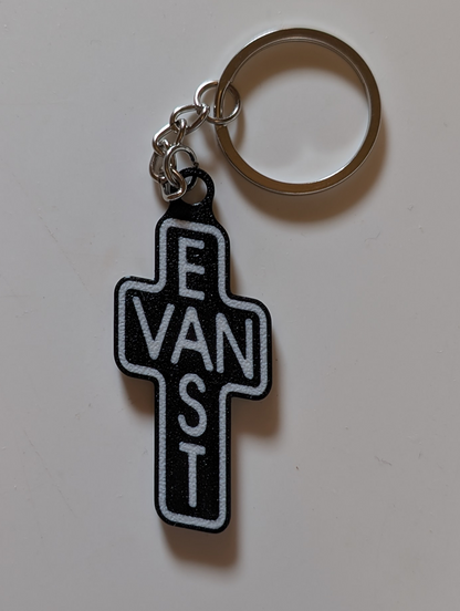 Small East Van Cross Keychain