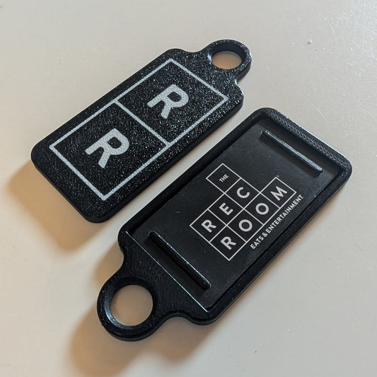 The Rec Room Game Band keychain holder